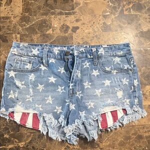 Mossimo Supply Co. Starry Distressed Denim Shorts